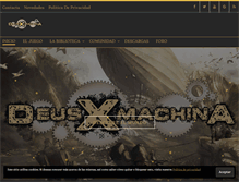 Tablet Screenshot of deusxmachinarpg.com
